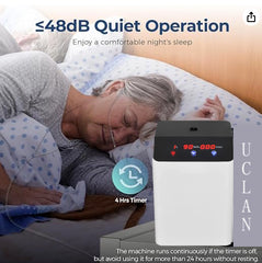 Portable Oxygen Machine for Home & Travel - Quiet 7L Oxygen Generator for Better Sleep, Energy Boost, and Exercise Recovery
