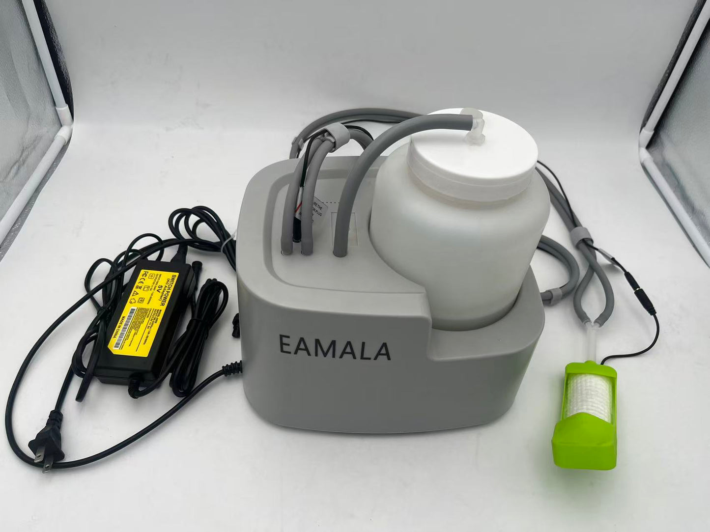 EAMALA Female External Urine Collection System – External Catheter, Urine Collection Container, Suction Tubing & Accessories